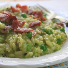 Pea and Bacon Risotto