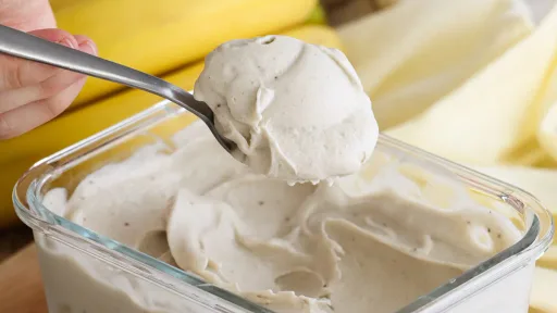 Helado de Banana Fácil, con un sólo ingrediente