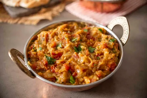 Berenjena india machacada (Baingan Bharta)