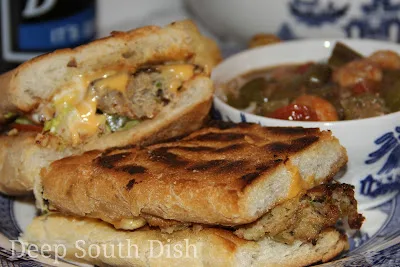 Crabmeat and Cheese Po'boy