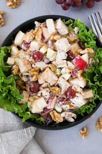 Ensalada Waldorf de pollo