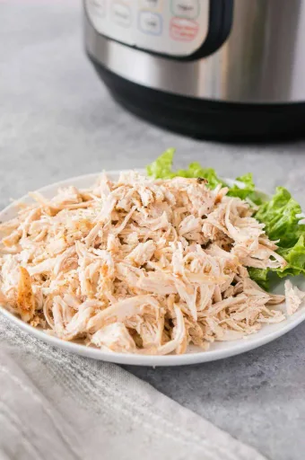 Pollo desmenuzado en Instant Pot
