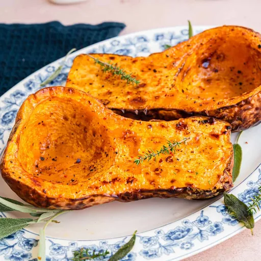 Gebackener Butternut Kürbis aus der Heißluftfritteuse