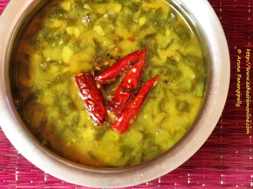 Bachali Kura Pappu | Andhra Malabar Spinach Dal