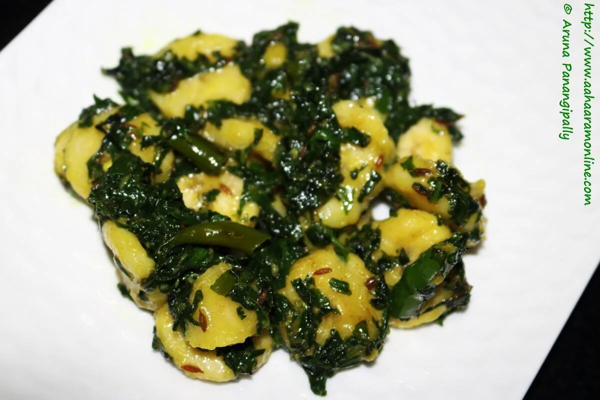 Kela Methi Sabzi | Kela Methi Nu Shaak