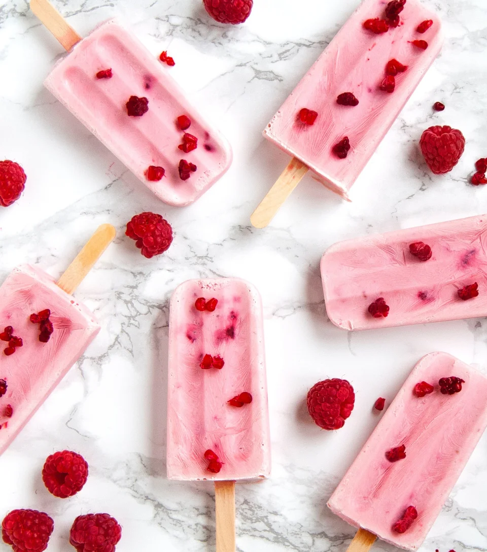 Raspberry popsicle