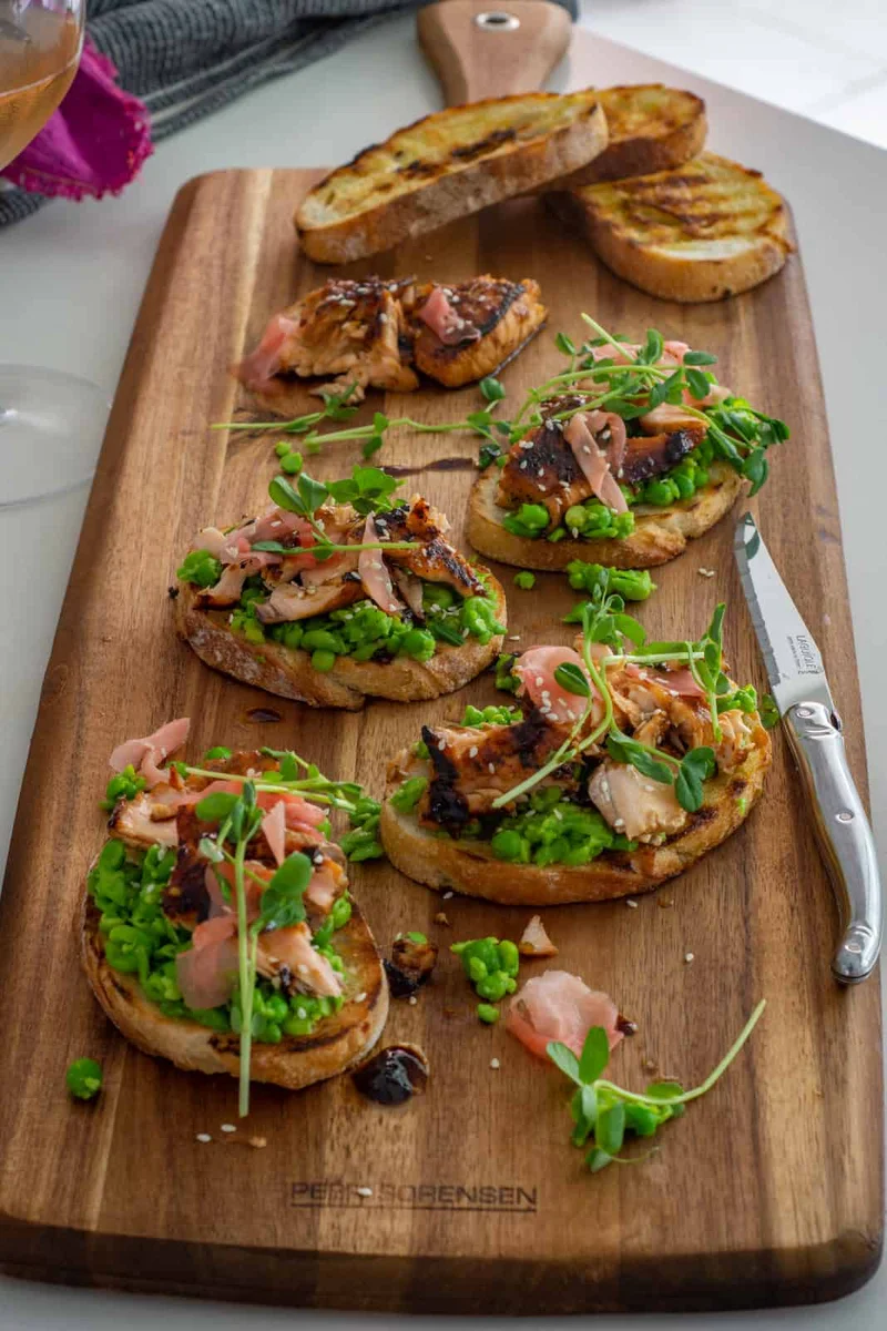 Pan-Fried Teriyaki Salmon Toast
