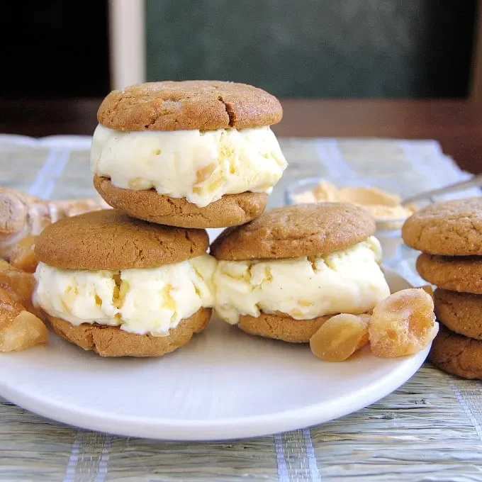 Triple Ginger Ice Cream Sandwich Recipe