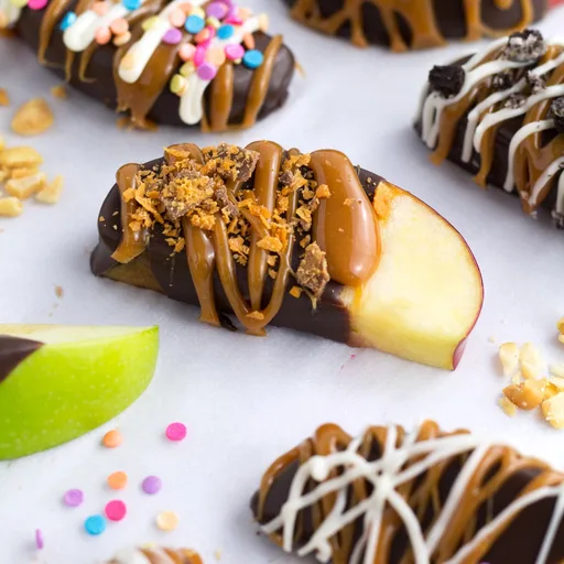 Caramel Apple Slices (no sliding caramel!)
