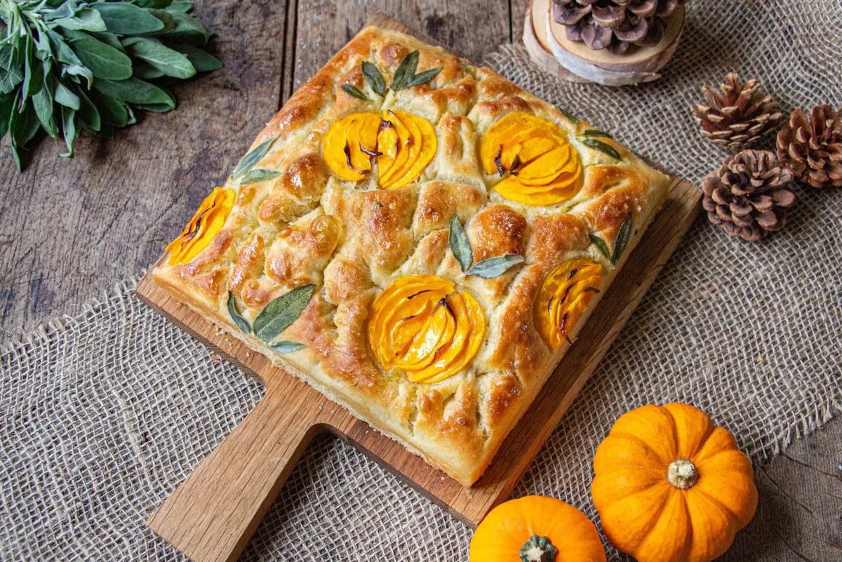 Focaccia (ou Fougasse) Butternut et Sauge