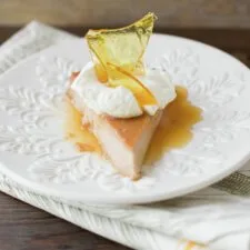Flan de lúcuma