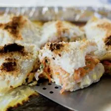 Pescado relleno al horno