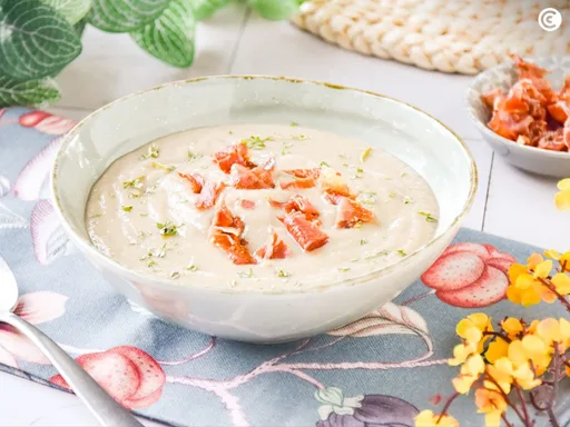 Crema de champiñones con jamón, una receta fácil y ligera