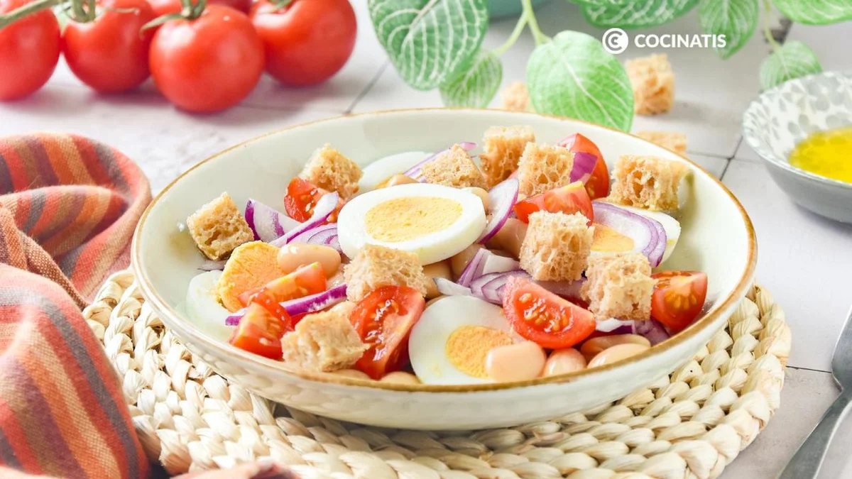 Ensalada de judías blancas, una receta sana y rápida