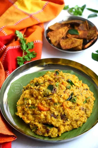 Sambar Sadam | Pressure Cooker Sambar Rice