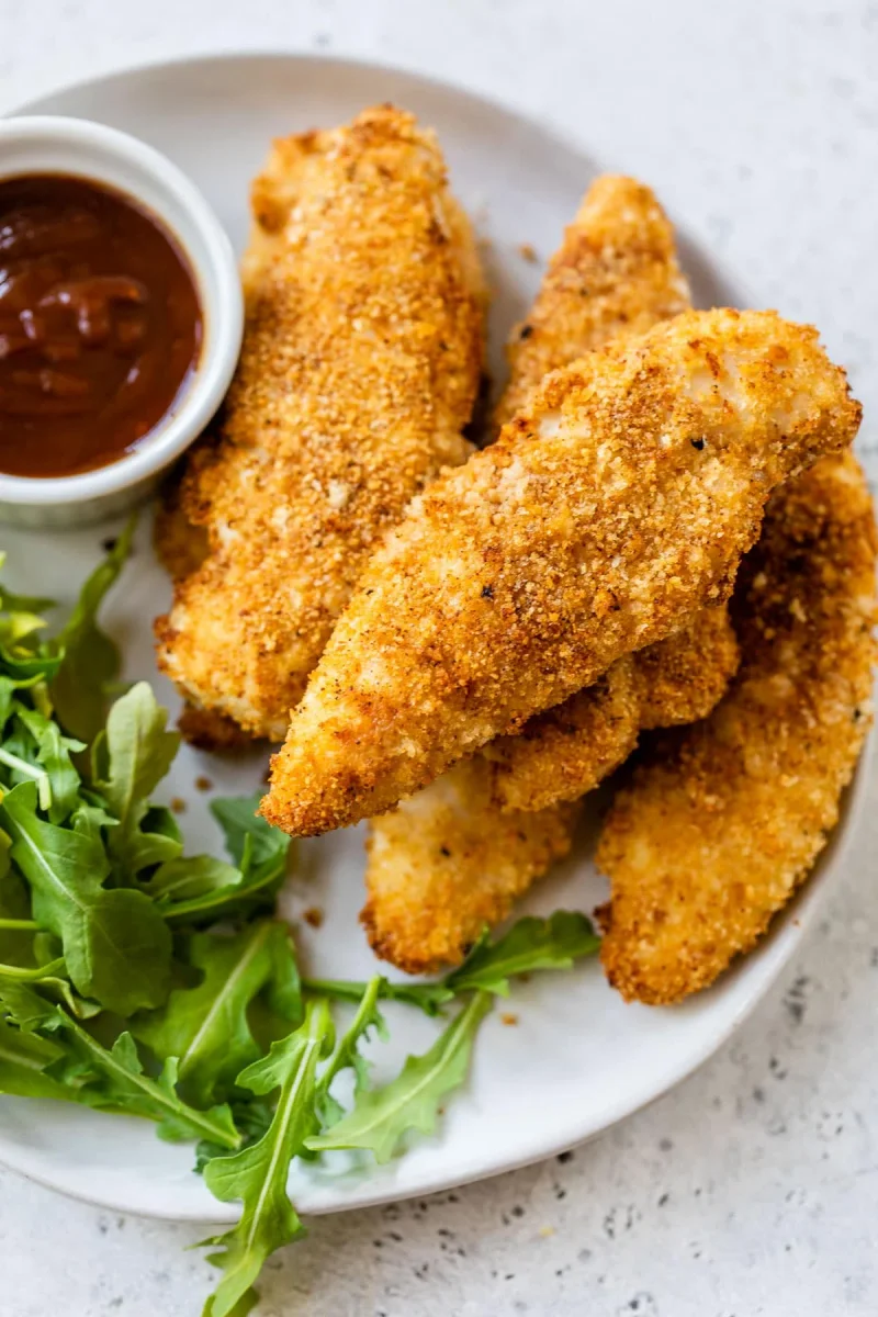 Filé de frango empanado na airfryer