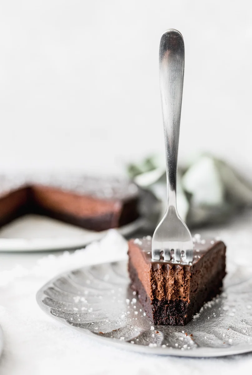 Brownie and Chocolate Mousse Cake