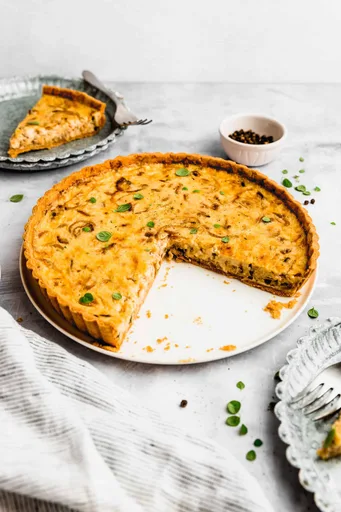 Quiche de Queso y Cebolla (con Cebolla Caramelizada)