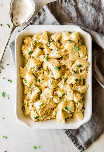Ensalada de patatas con puerros