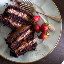 Tarta de mousse de chocolate