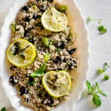 Quinoa Salad with Mint & Lime