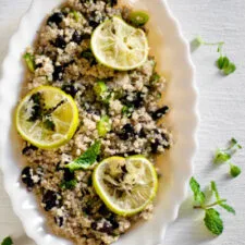 Quinoa Salad with Mint & Lime