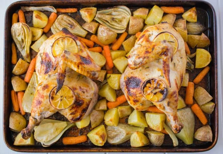 Sheet Pan Roast Chicken & Vegetables