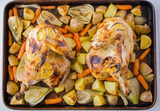 Sheet Pan Roast Chicken & Vegetables