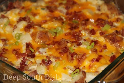 Cheesy Loaded Twice-Baked Potato Casserole