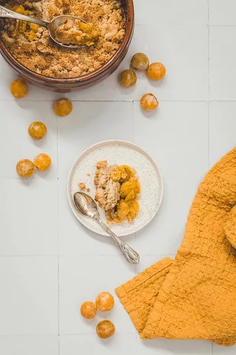 Crumble aux mirabelles