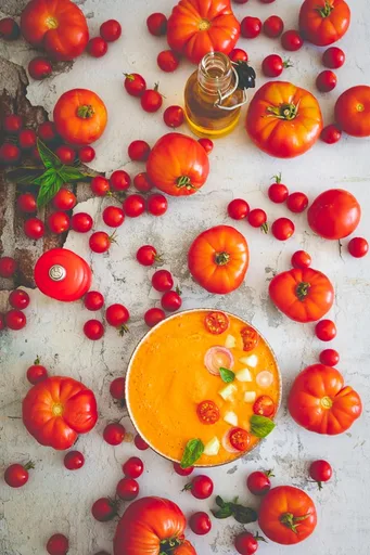 Gazpacho, sopa fría de tomate española