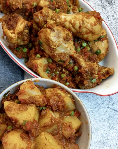 Chicken Bhuna with Bombay Potatoes