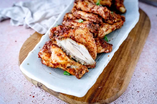 Alitas de Pollo con Parmesano y Ajo