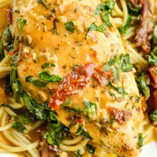 Pollo a la toscana sin lácteos