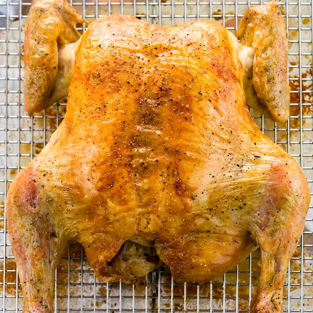 Hähnchen in Schmetterlingsform