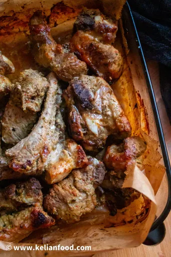 Cerdo braseado al horno