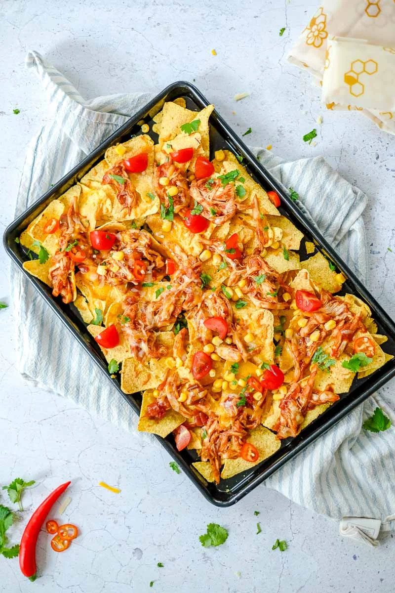 Pulled chicken nacho's