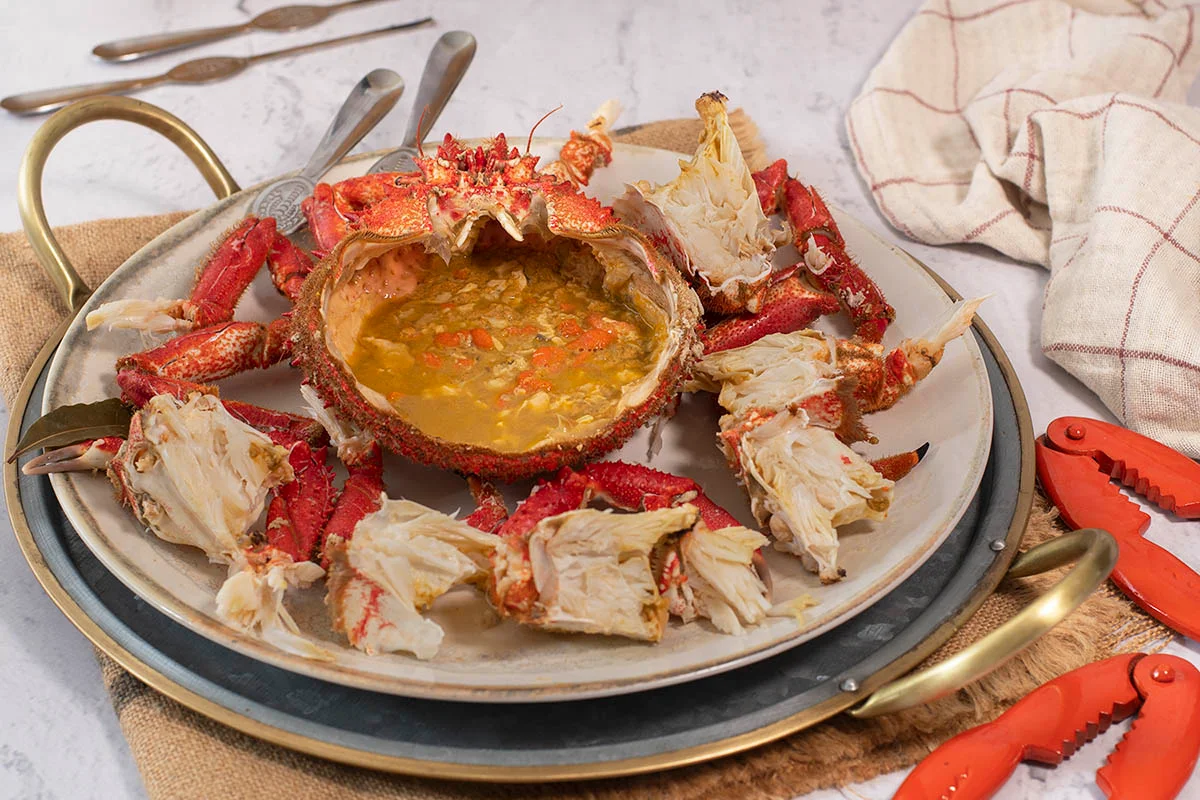 Como cocinar Centolla gallega.