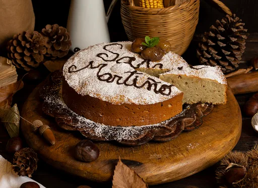 Tarta de castañas de San Martiño