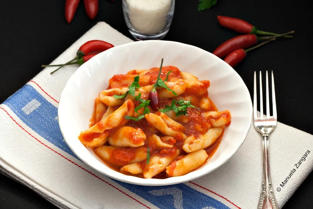 Cicatelli Pasta with Arrabbiata Sauce Recipe