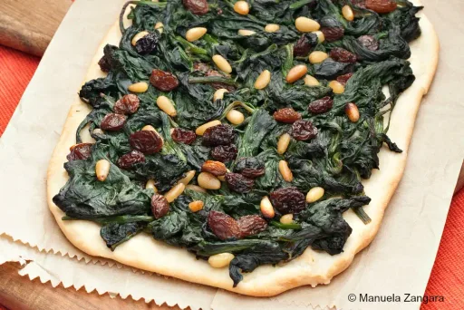 Receta de coca de espinacas a la catalana