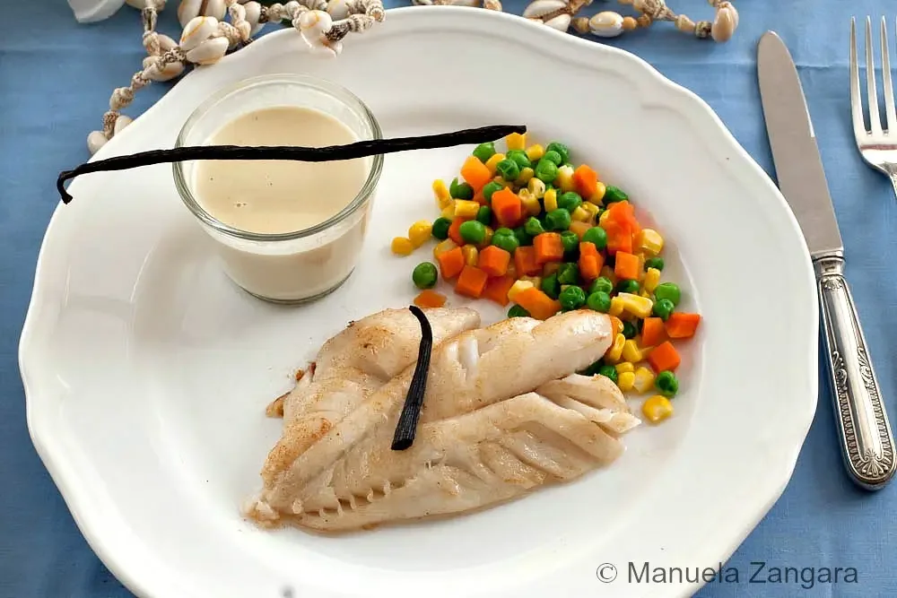 Fish Fillet with Tahitian Vanilla Sauce Recipe