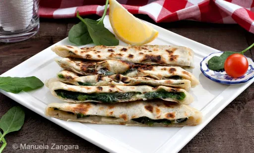 Receta de gozleme de espinacas y feta