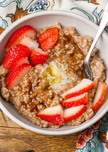 Avena cortada en olla rápida