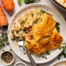 Skillet Puff Pastry Chicken Pot Pie