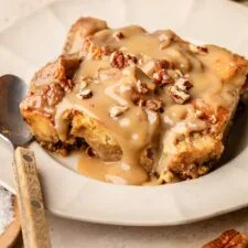 Sweet Potato Bread Pudding with Maple Rum Sauce
