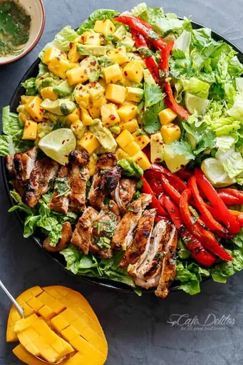 Cilantro Lime Chicken Salad + Mango Avocado Salsa