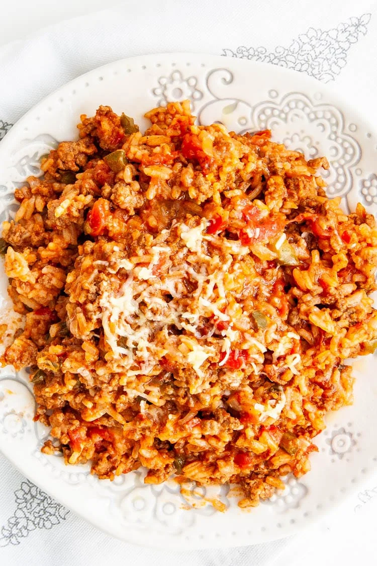 Spanish Rice with Ground Beef