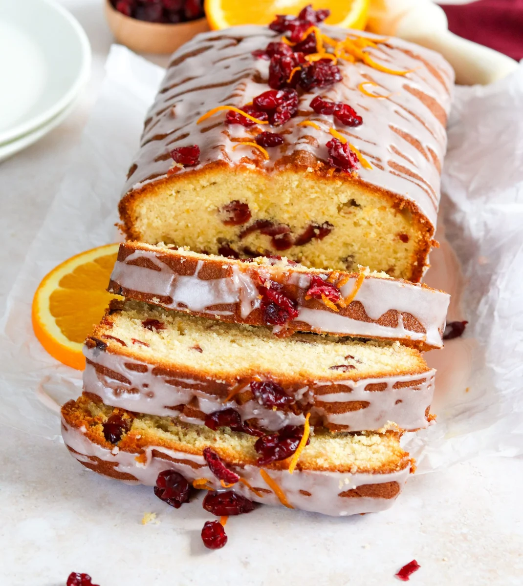 Orange & Cranberry Loaf Cake