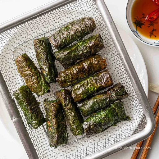 Vietnamese Pork Rolls in Wild Betel Leaves (Chả Lá Lốt)